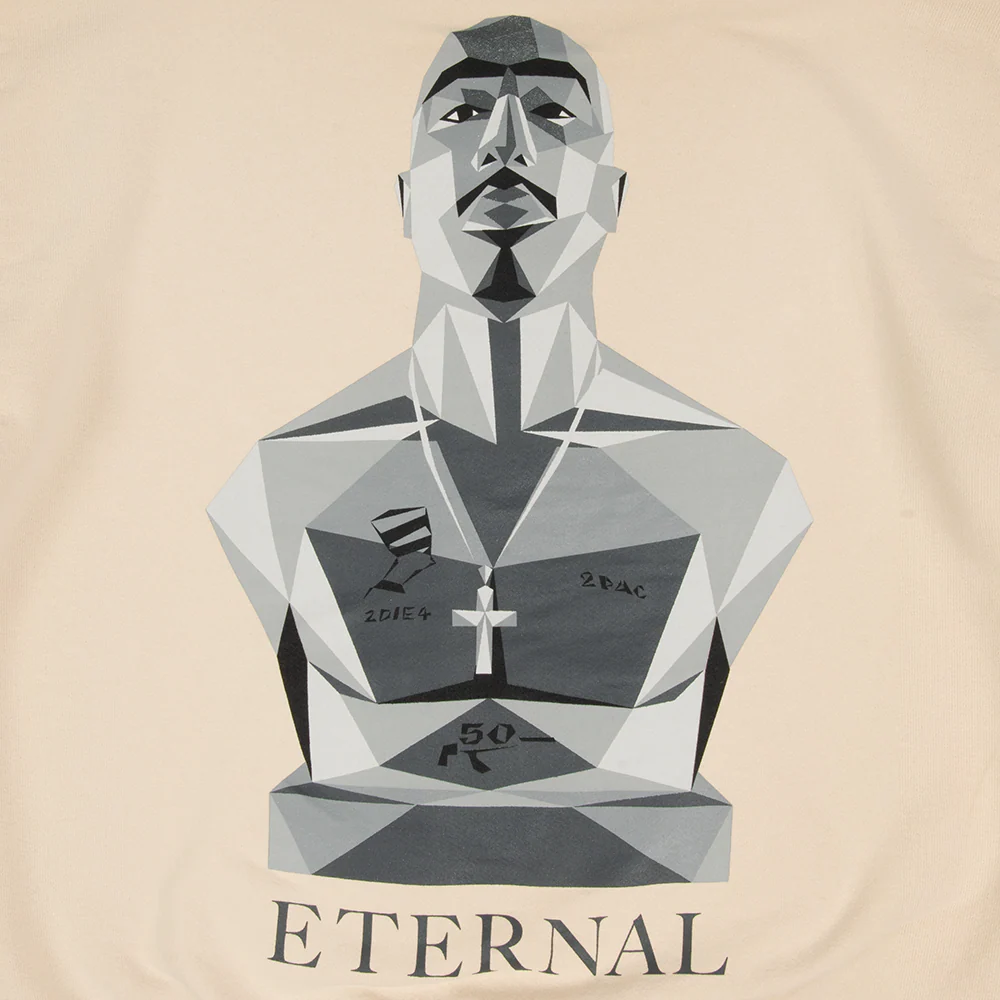 Fragment x 2Pac Light Khaki Hoodie - Image 3